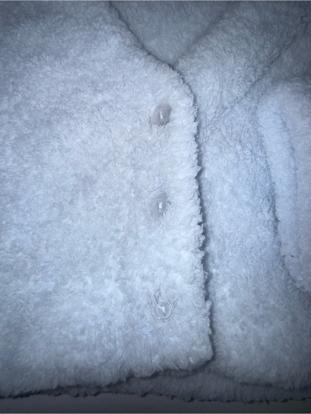 Victoria’s Secret PINK Light Blue Sherpa Cropped Jacket XS Soft Cozy - Picture 9 of 12